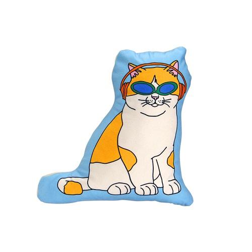 ミドリコマツ キャット ブルー エンジョイ C＆D クラブ クッション MIDORI KOMATSU  The Enjoy C＆D Club Cushion 2407 | DETAIL