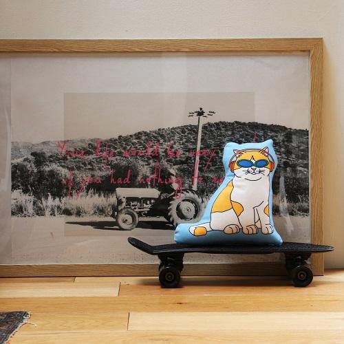 ミドリコマツ キャット ブルー エンジョイ C＆D クラブ クッション MIDORI KOMATSU  The Enjoy C＆D Club Cushion 2407 | DETAIL | 02