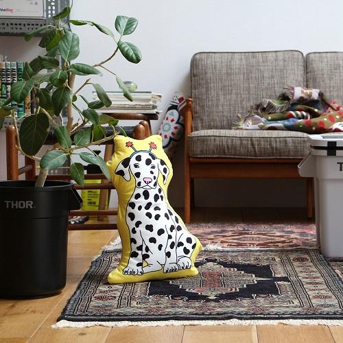 ミドリコマツ ドッグ イエロー エンジョイ C＆D クラブ クッション MIDORI KOMATSU  The Enjoy C＆D Club Cushion 2407 | DETAIL | 02