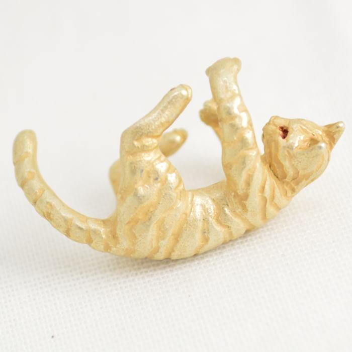 4F パルナートポック イヤーカフ 抱きつきネコ フィーアエフ  PalnartPoc イヤリング 2307 | Palnart Poc | 01