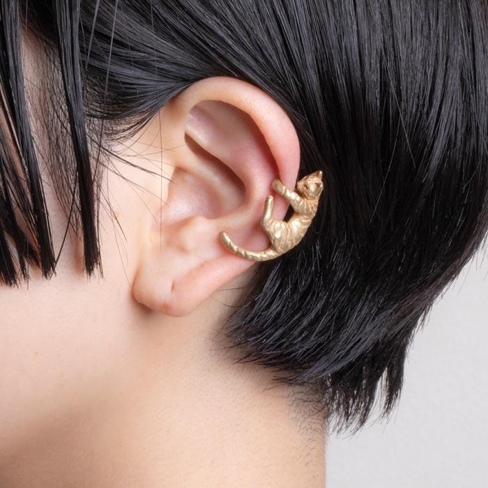 4F パルナートポック イヤーカフ 抱きつきネコ フィーアエフ  PalnartPoc イヤリング 2307 | Palnart Poc | 04