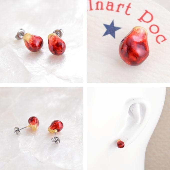 パルナートポック ピアス ザクロ メール便送料無料 アクセサリー ざくろ フルーツ | Palnart Poc | 01