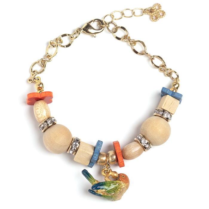 パルナートポック 木遊びコガネ インコ ブレスレット  PalnartPoc  2603 | Palnart Poc | 01