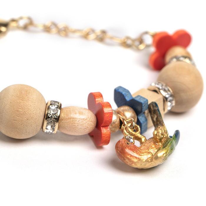 パルナートポック 木遊びコガネ インコ ブレスレット  PalnartPoc  2603 | Palnart Poc | 03