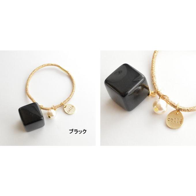 スクエア型ヘアゴムセット（多色） コレ colle ビビッドcube ヘアゴム 四角 スクエア カラフル モチーフ