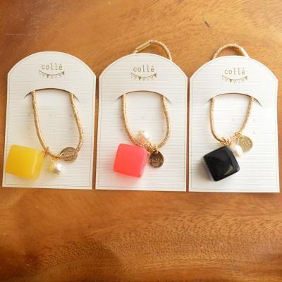 コレ colle ビビッドcube ヘアゴム 四角 スクエア カラフル モチーフ