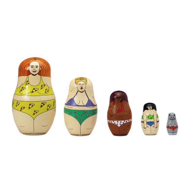 MIDORI KOMATSU マトリョーシカ Happy Hot Girls ハッピー ホット ガールズ  オブジェ 雑貨 | 