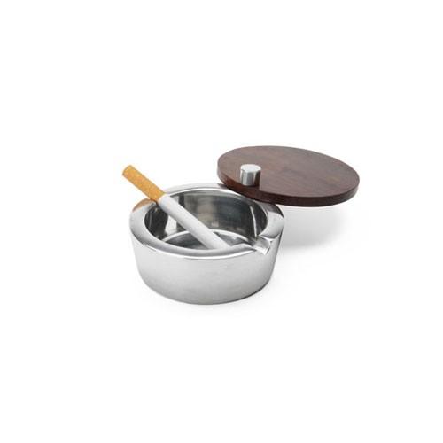 アルミニウムアシュトレイ ウッドカバー 83542 Aluminium Ashtray woodcover 灰皿 フタ付 蓋付き 卓上 おしゃれ 吸殻入れ アッシュトレイ ふた付き 喫煙具 卓上 | DETAIL | 02