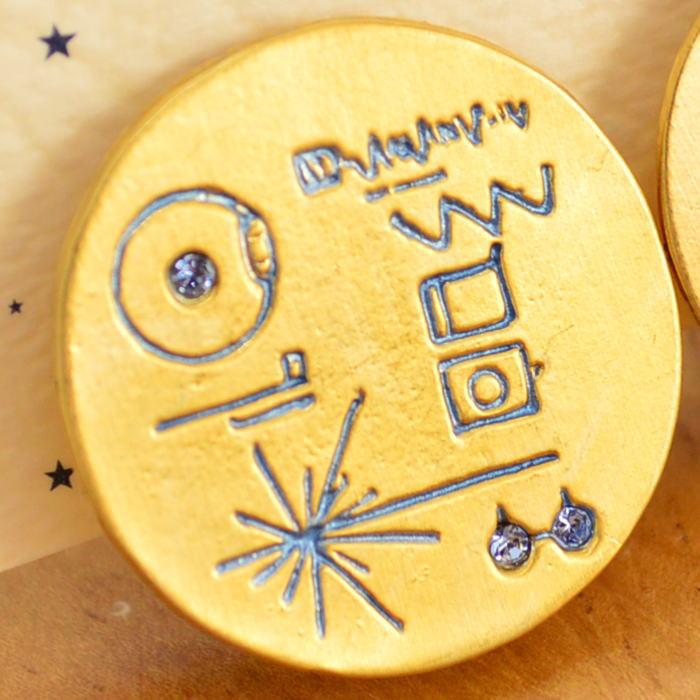 パルナートポック イヤリング ゴールデンレコード golden record  PalnartPoc | Palnart Poc | 02