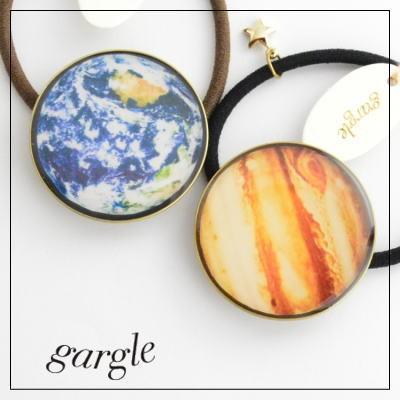 gargle ガーグル 惑星 ヘアゴム メール便可能 地球 木星 宇宙 アース