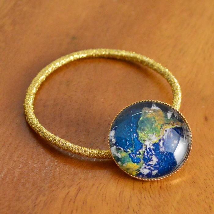 ガーグル gargle ヘアゴム 惑星 地球  宇宙 ヘアアクセサリー |  | 01