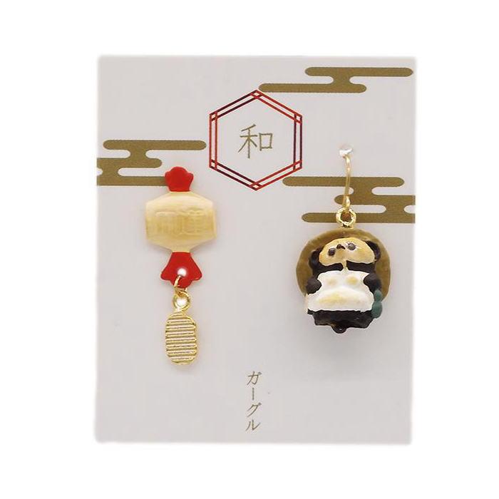 gargle ガーグル 開運たぬき ピアス PE14098 2406 : Swaps - 通販