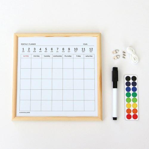 キッカーランド KIKKERLAND Sサイズ ホワイトボードカレンダー White Board Calendar ディテール DETAIL