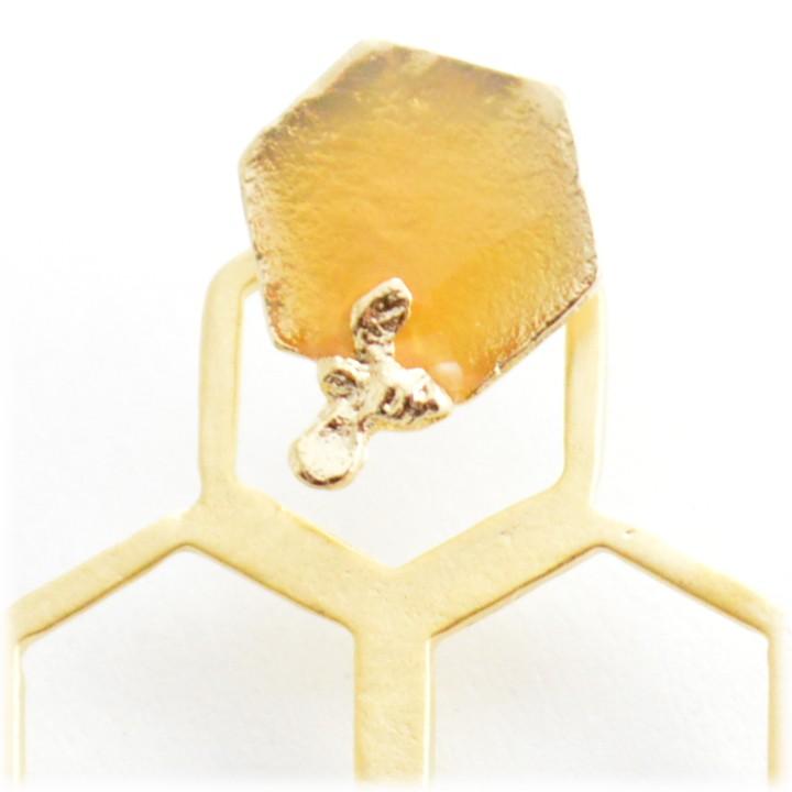 luccica ルチカ Honeycomb【ブローチ】LU-1407-20　蜂の巣　ピンブローチ |  | 02