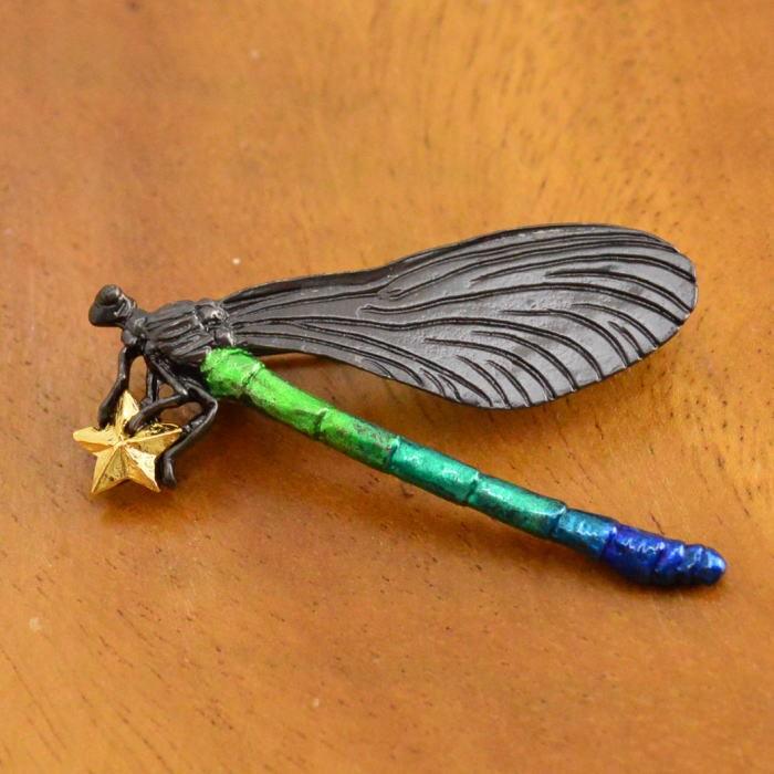 パルナートポック ブローチ ハグロトンボ ブローチ  Palnart Poc | Palnart Poc | 03