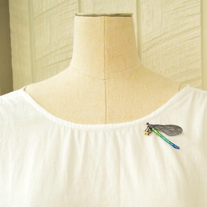 パルナートポック ブローチ ハグロトンボ ブローチ  Palnart Poc | Palnart Poc | 05