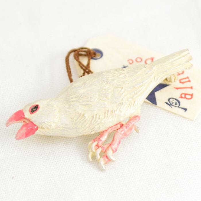 パルナートポック ブローチ 白 文鳥 Palnart Poc  2408 | Palnart Poc | 01