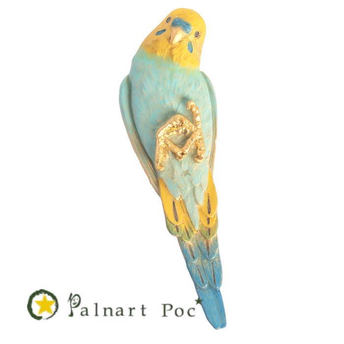 Palnart Poc（パルナートポック） ブローチ ニギコロポーズ ブルー