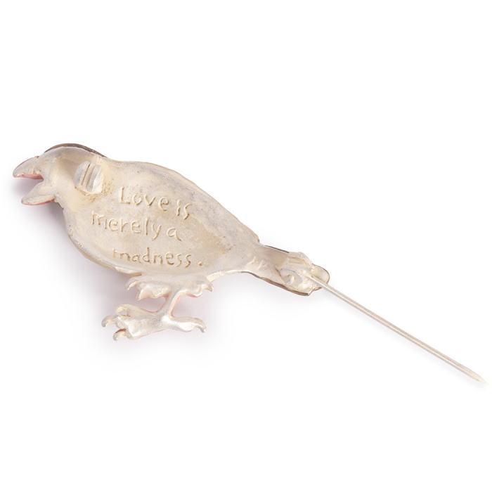 [新作] パルナートポック ブローチ シナモン文鳥 インコ  Palnart Poc  2603 | Palnart Poc | 03