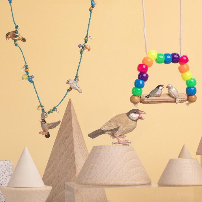 [新作] パルナートポック ブローチ シナモン文鳥 インコ  Palnart Poc  2603 | Palnart Poc | 06