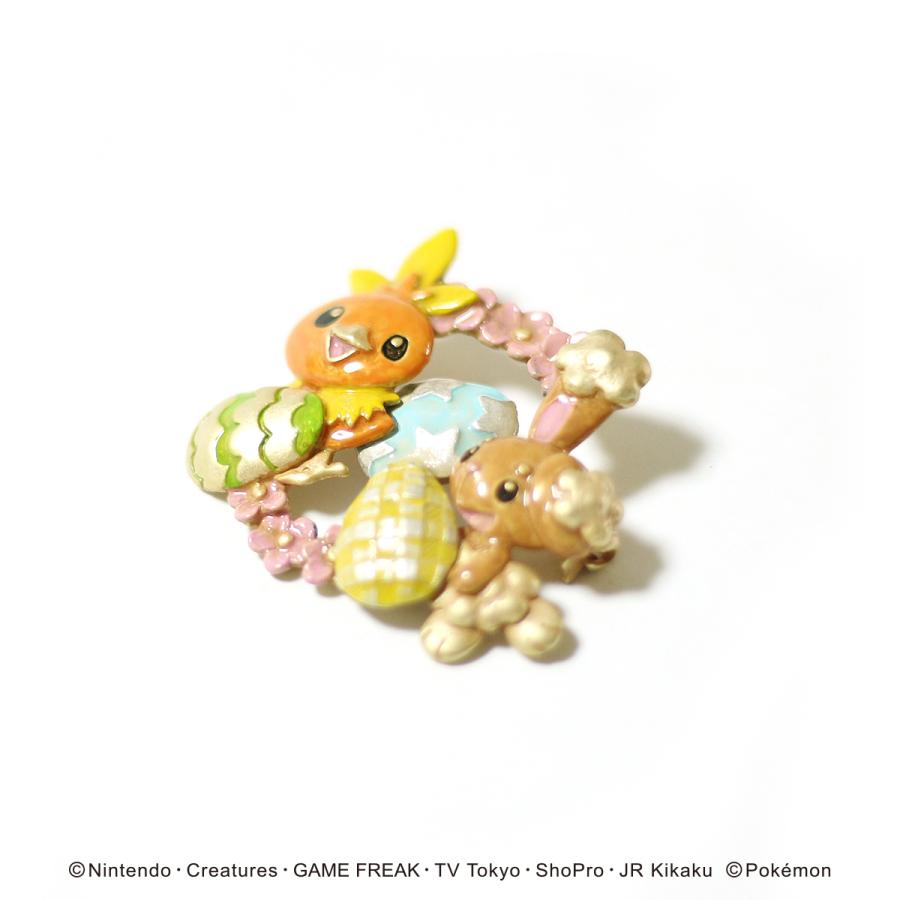 ポケモン パルナートポック アチャモとミミロルブローチ PalnartPoc Palnart Poc ポケモン パルナートポック アチャモとミミロル