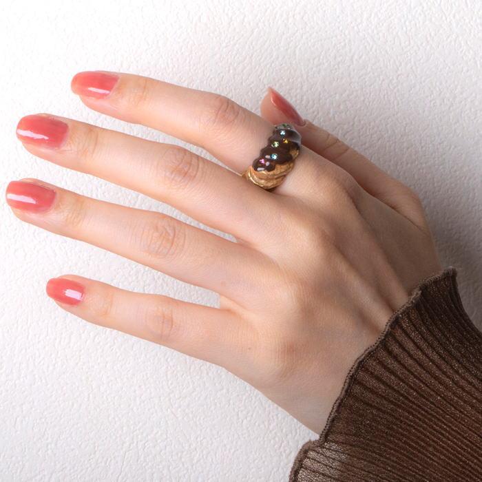 パルナートポック リング チョコがけドーナツ 11号サイズ  PalnartPoc 2401 | Palnart Poc | 04