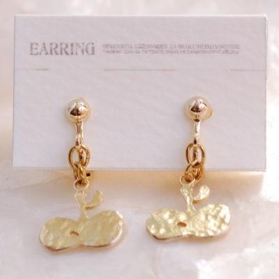 りんごイヤリング 雰囲気のある林檎をモチーフにしたアクセサリー thuthu appetizing accessories 真鍮 リンゴ 林檎 アップル |  | 02