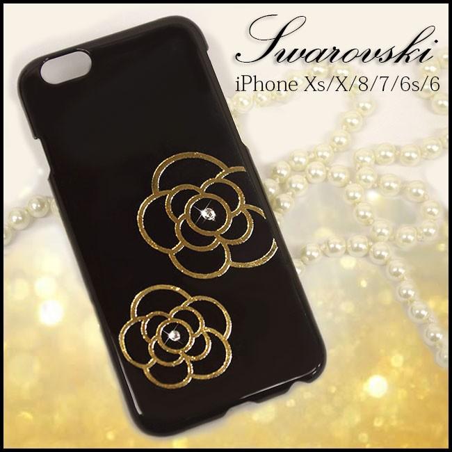 Iphone Xs 8 7 6 6s ケース カバー カメリア スワロフスキー ゴールド 箔押し アイフォン8 7 6 ケース カバー 花柄 スワロ デコ 人気 キラキラ Ip6 014 Swa Suwa 通販 Yahoo ショッピング