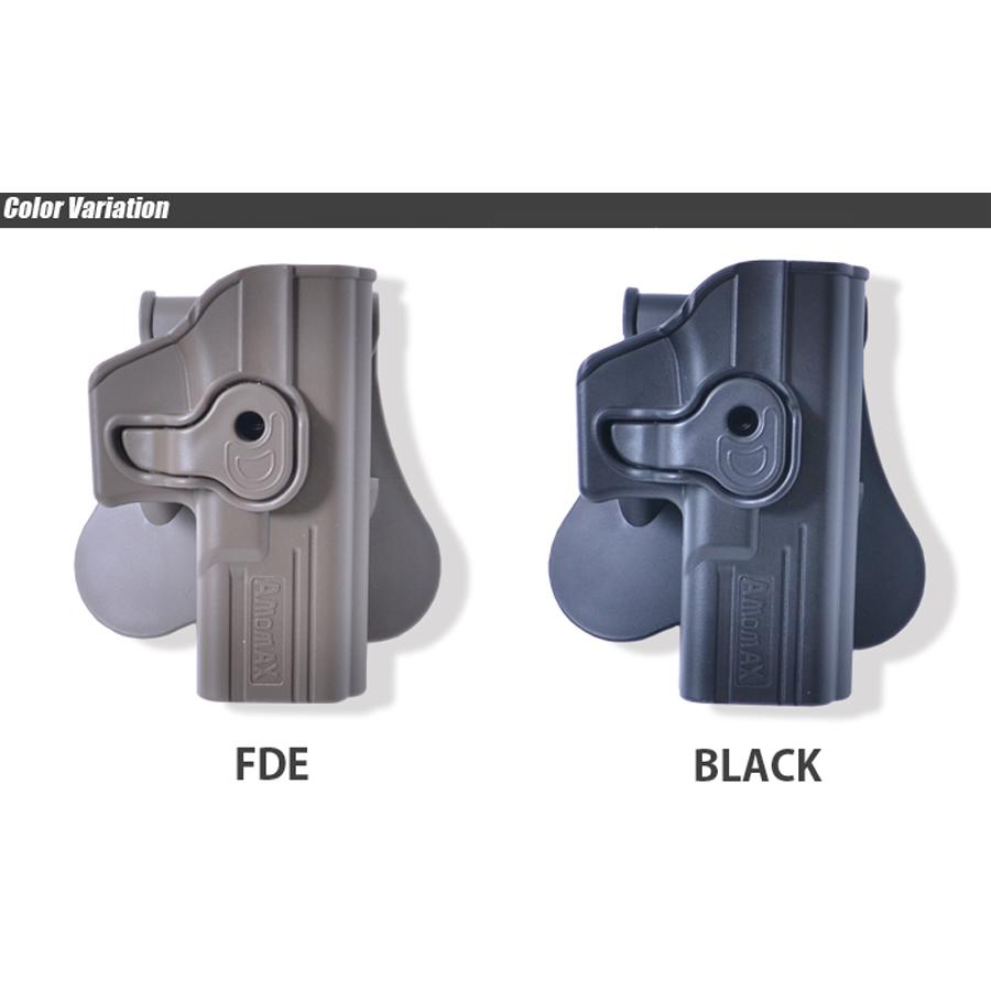 ボブグロック用タクティカルレザー ホルスターセット AMOMAX（アーモマックス） Tactical Holster 【Glockシリーズ