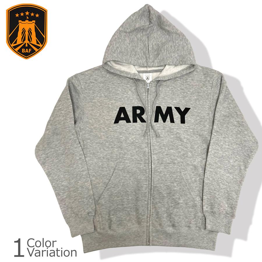BAF 米軍タイプ U.S.ARMY スウェットパーカー AS-832 : ミリタリー