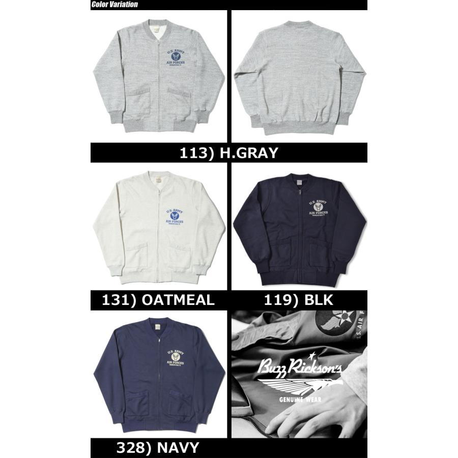 Buzz Rickson's（バズリクソンズ） SET-IN ZIP SWEAT SHIRTS U.S. ARMY AIR FORCES ジップ  スウェット シャツ BR65601