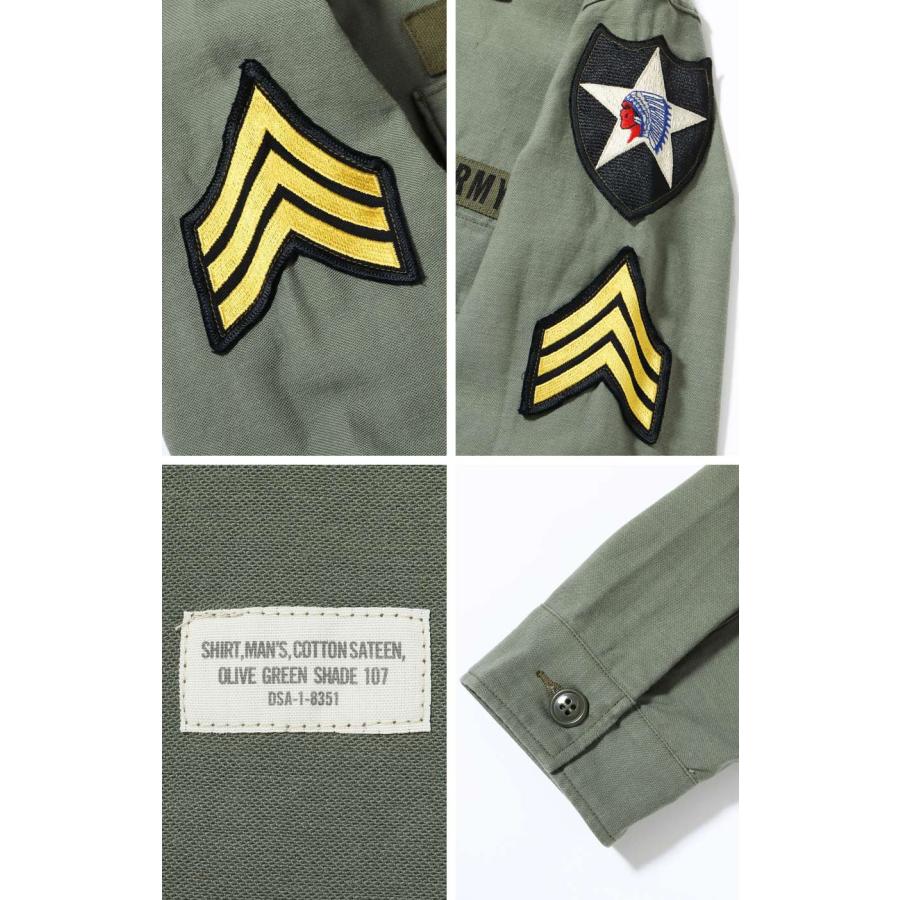 BUZZ RICKSON'S Buzz Rickson's SHIRT MAN'S COTTON SATEEN OLIVE