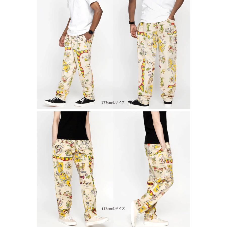 COOKMAN（クックマン） シェフパンツ Chef Pants Souvenir Map