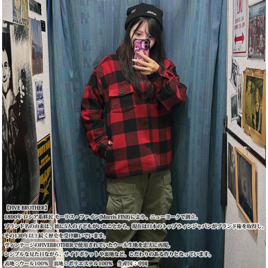 FIVE BROTHER WOOL AUTHENTIC SHIRT JACKET 150802 : ミリタリー