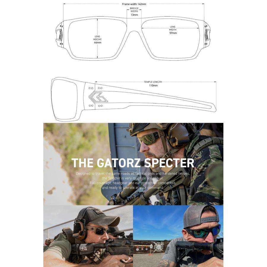 GATORZ（ゲイターズ） SPECTER / ANSI Z87.1+MILSPEC Ballistic UV w