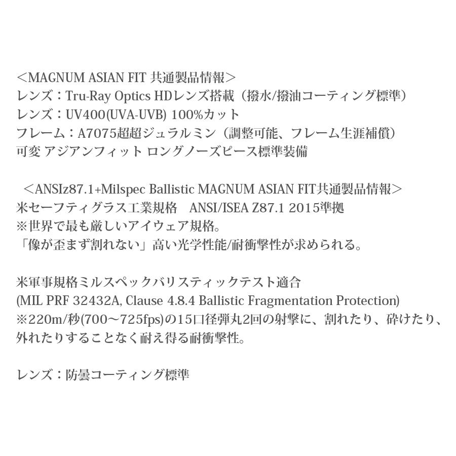 GATORZ（ゲイターズ） MAGNUM ASIANFIT ANSI Z87.1+ MILSPEC BALLISTIC