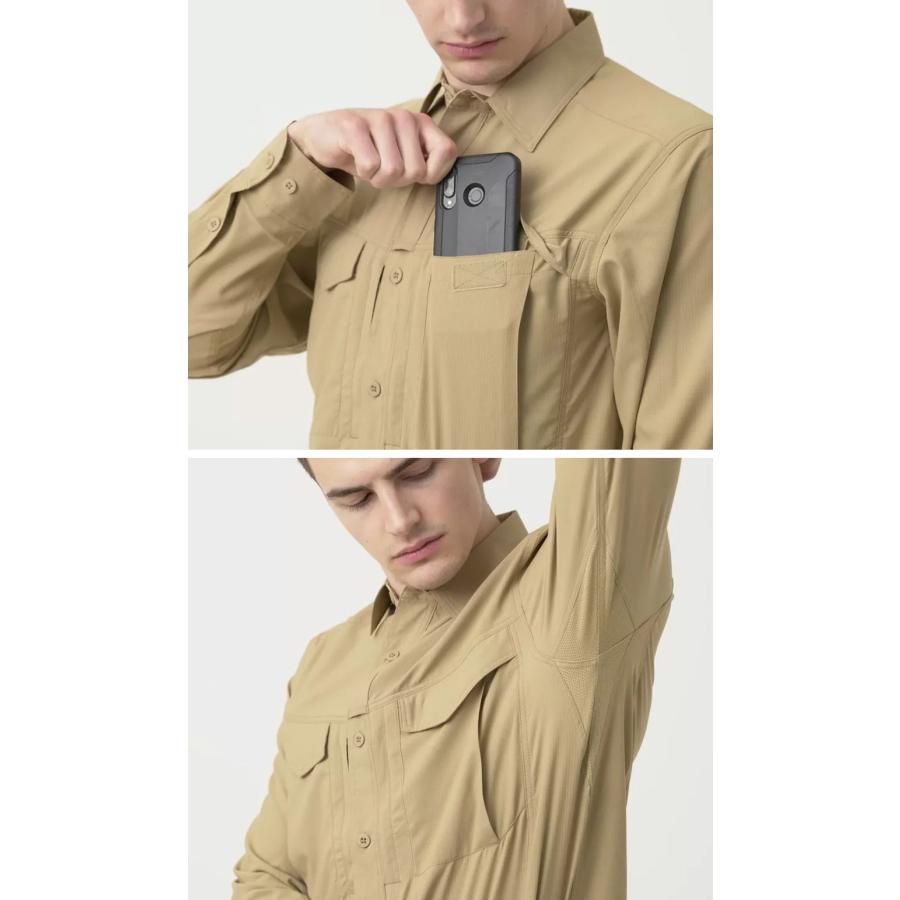 Lange Mouw Overhemden Khaki Mw0mw30675gwj
