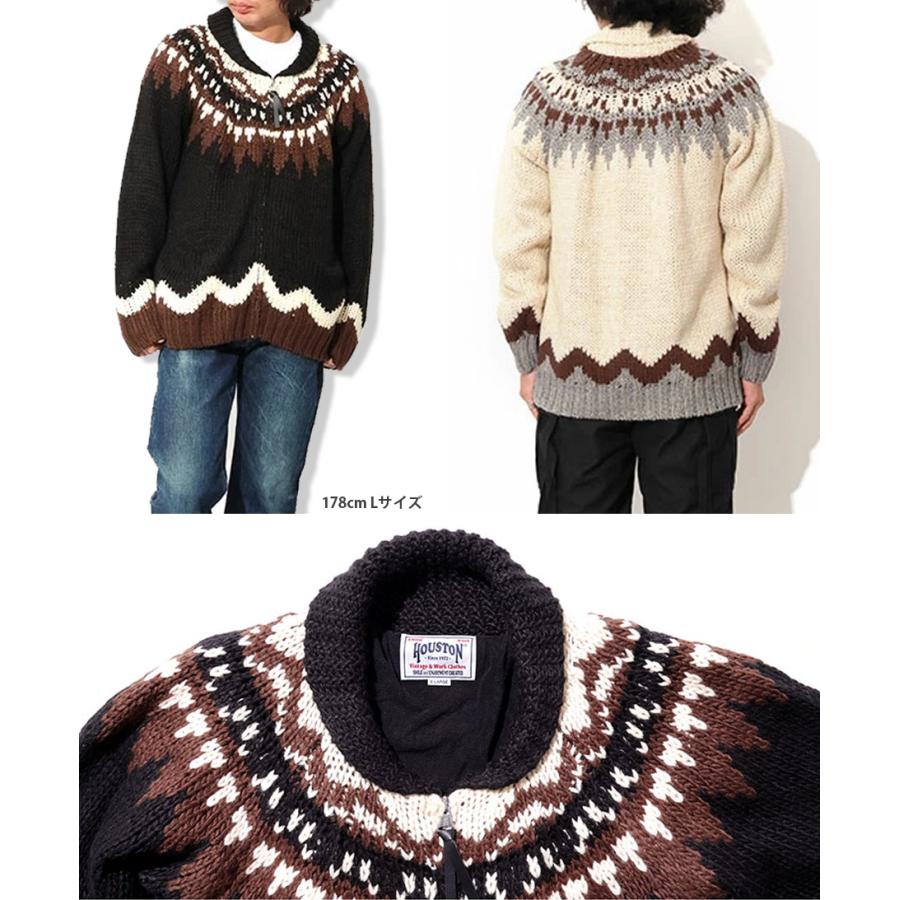 HOUSTON（ヒューストン） HOUSTON COWICHAN KNIT CARDIGAN カウチン 