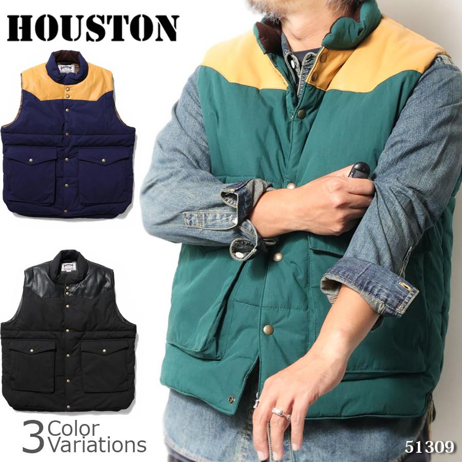 HOUSTON HOUSTON（ヒューストン） N/C PADDING VEST ナイロン 