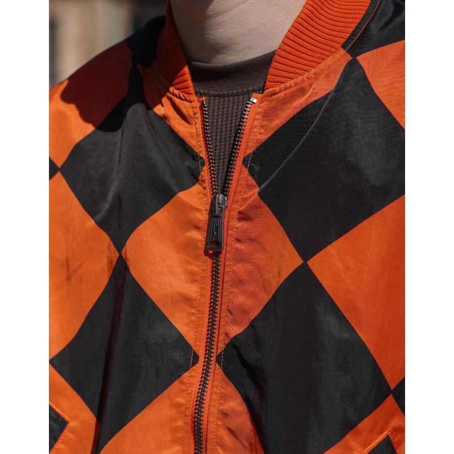 HOUSTON（ヒューストン） HOUSTON GARMENT DYE NYLON LINECREWMAN MA-1