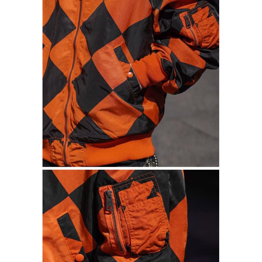 HOUSTON（ヒューストン） HOUSTON GARMENT DYE NYLON LINECREWMAN MA-1