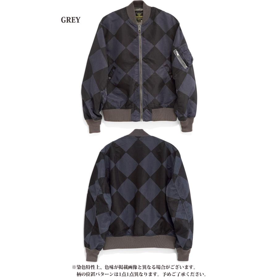 HOUSTON（ヒューストン） HOUSTON GARMENT DYE NYLON LINECREWMAN MA-1