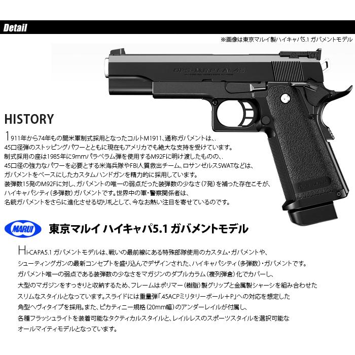 MARUI(東京マルイ) Hi-CAPA 5.1 ハイキャパ ガバメントモデル MARUI(東京マルイ) Hi-CAPA 5.1 ハイキャパ ガバメントモデル