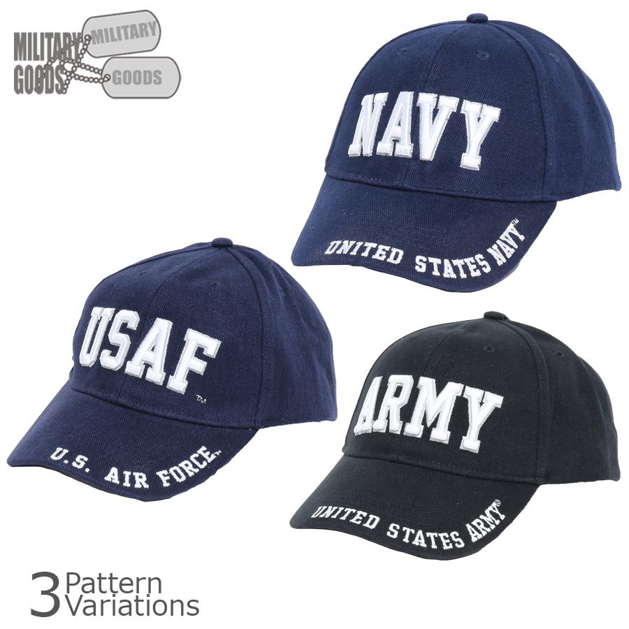 MILITARY GOODS（ミリタリーグッズ） CAP 【ARMY/NAVY/USAF】 【中田