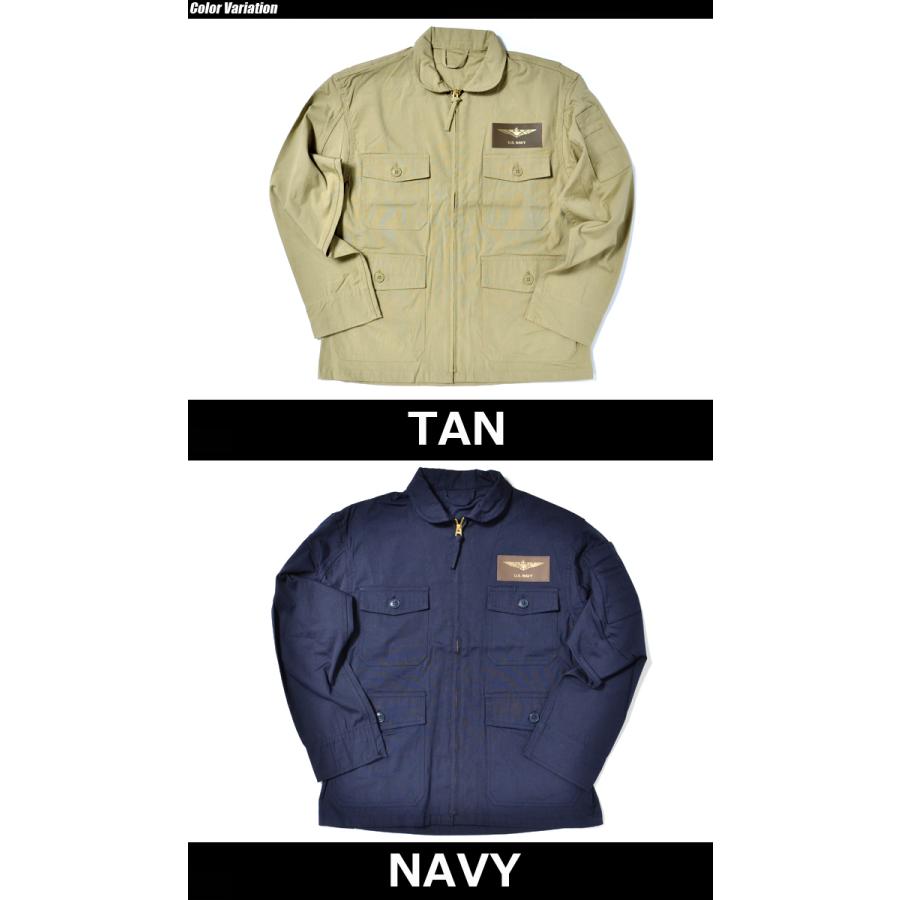 SESSLER（セスラ） U.S. NAVY TYPE AN-J2 JACKET フライト ジャケット パッチ付き 【中田商店】 A-614-WP｜swat｜06