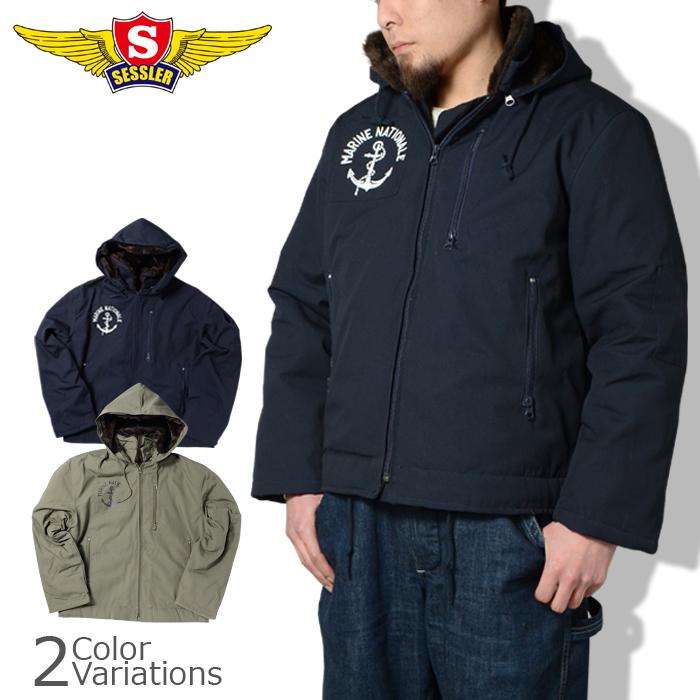 SESSLER（セスラ） French NAVY DECK PARKA フランス海軍デッキパーカ 