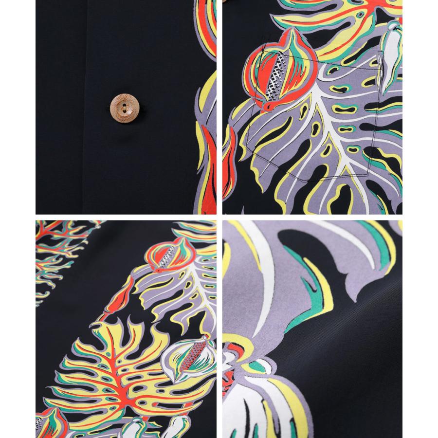 SUN SURF SURF（サンサーフ） RAYON HAWAIIAN SHIRT “MONSTERA BORDER