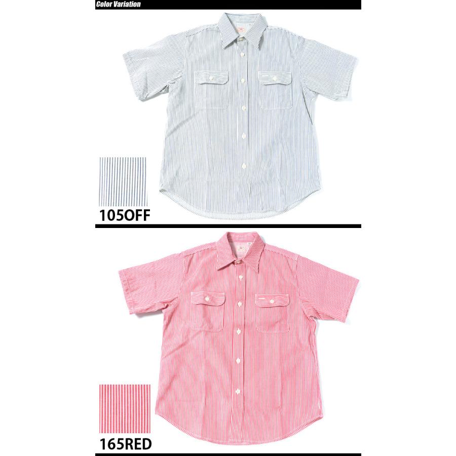 SUGAR CANE & Co.（シュガーケーン） HICKORY STRIPE S/S WORK SHIRT