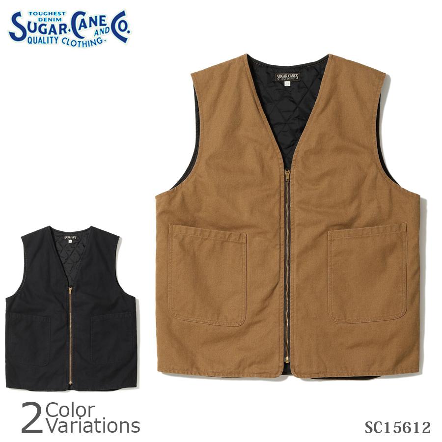 SUGAR CANE & Co.（シュガーケーン） COTTON DUCK PADDED WORK VEST