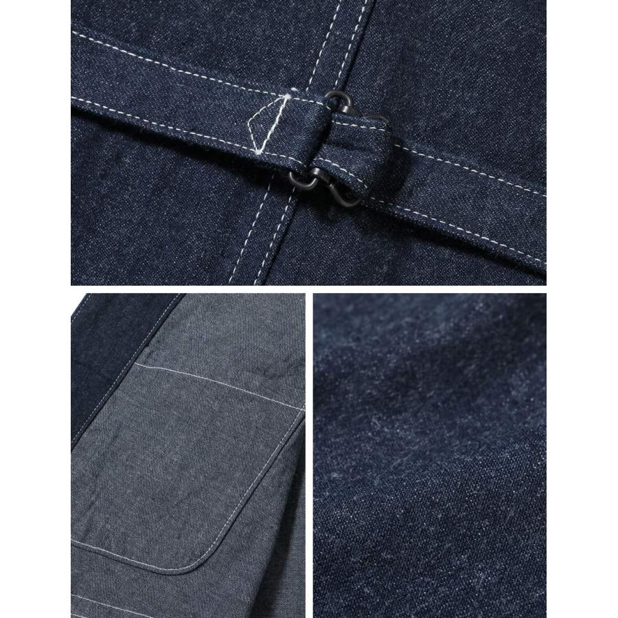 SUGAR CANE & Co. 11oz. BLUE DENIM WORK VEST SC15702 : ミリタリー